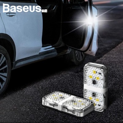 [Baseus] 도어오픈 워닝 라이트 (블랙/화이트) 차량용품 전문 종합 쇼핑몰 피카몰