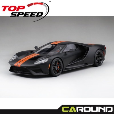 [미니지티]	Top Speed 1:18 포드 GT 무광블랙 (with 오렌지 스프라이프) 차량용품 전문 종합 쇼핑몰 피카몰